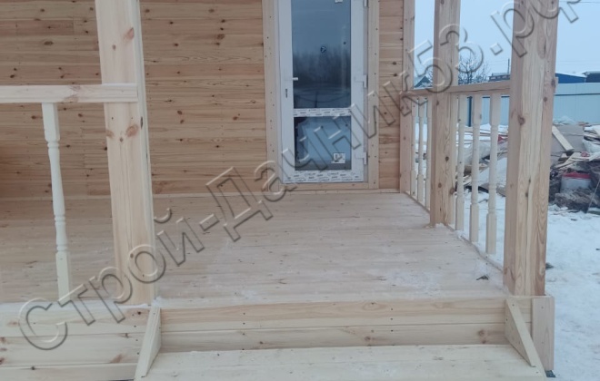 4 Каркасно-щитовой дом   Д-3, 9х8,5м, 67,5 М², Владимирская область, Ковровский район, село Большие Всегодичи. (12)